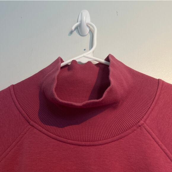 Athleta Mock Neck Pullover Sweatshirt – Pink – Women’s Medium - Picture 4 of 6